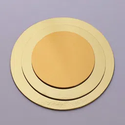 offroad COMBO 10" & 12" ROUND FLOWER CUT CAKE BASE GOLD LAMINATION (PACK OF 22) Paper Cake Server-picture-42