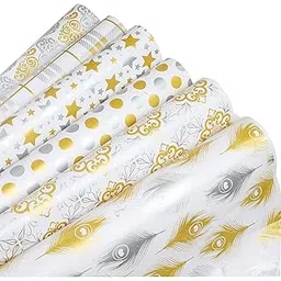 OFIXO (MD2) Premium Design Gift Wrapping Paper Sheet, Gift Wrap Roll, Gift Papers Sheets, Gift Cover Rapping Paper, Gift Packing Materials, Paper sheet for Gift Packing (Mix Design - Pack of 6)-picture-28