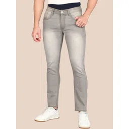 often look Men Slim Fit Mid-Rise Light Fade Jeans-picture-33