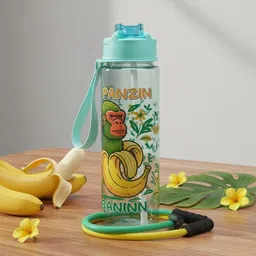 ogaura Imported Brainrot Series Sipper Bottle with Straw and Strap for kids and Adult 1000 ml Water Bottle-picture-47