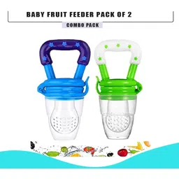 ogzglam Silicone Baby Infant Fruit Feeder Dummy Pacifier Newborn Nipple ( Pack of 2) Feeder image 1