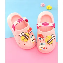 Oh! Pair Clogs with Back Strap & Honeybee Jibbitz - Pink-picture-22