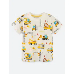 Oh Rare Boys Conversational Printed Round Neck Cotton T-shirt image 1