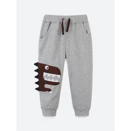 Oh Rare Boys Patch Embroidered Printed Cotton Mid-Rise Joggers-picture-54