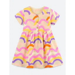 Oh Rare Girl Print Round Neck Fit & Flare Dress-picture-37