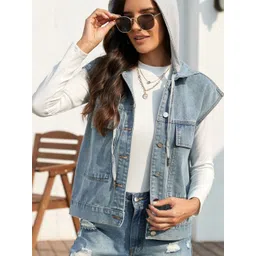 Oh Rare Hooded Denim Jacket-picture-29