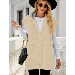 Oh Rare Hooded Longline Denim Jacket-picture-22