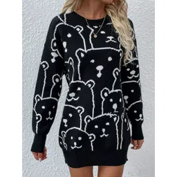 Oh Rare Women Animal Printed Pullover-picture-38
