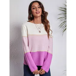 Oh Rare Women Colourblocked Pullover-picture-17