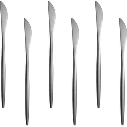 oicia Black Dinner Knife, Durable Butter Knives, Butter Spreader Knives for Kitchen Stainless Steel Steak Knife Set-picture-10