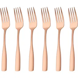 oicia Nw1_Rose-Gold Flatware Forks, Dinnerware Eating Fork for Dining Table Stainless Steel Dinner Fork Set-picture-13