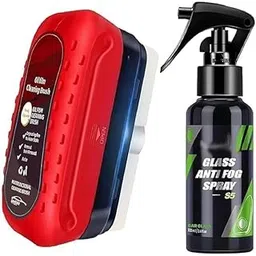 Oil Film Cleaning Brush & Car Glass Cleaner Anti-Fog Spray | Windshield Defogger & Stain Remover for Interior & Exterior | Anti-Mist, Oil Stain Remover for Car Windows, Mirrors & Glass (Pack of 2)-picture-14