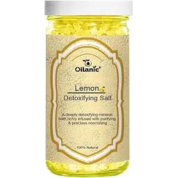Oilanic Lemon Detox Bath Salt for Skin Glow and Relaxation (Pack of 1, Each 200 grams)|Natural Exfoliating Body Soak Hydrating & Refreshing Spa Salt for Soft & Smooth Skin Deep Cleansing Bath Salt-picture-37