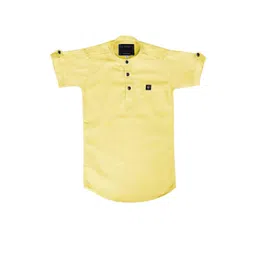 OJ TREND Kids-Boys Gold Kurtas-picture-55