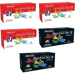 Okamoto Condoms For Men Skinless Skin - Ultra Thin (3x10s) & Strawberry (2x10s)-picture-24