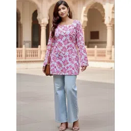 OKARA Floral Print Cotton Top-picture-31