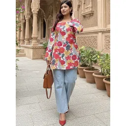 OKARA Floral Print Cotton Top-picture-22