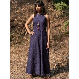 Okhai Magic Spell Navy Pure Cotton Hand Embroidered Jumpsuit-picture-10