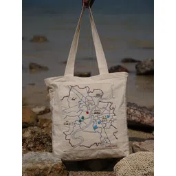 OKHAI Printed Oversized Shopper Tote Bag with Cut Work-picture-25