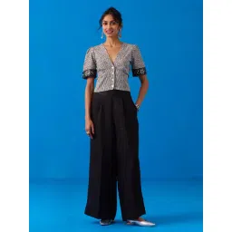 Okhai White Cotton Embroidery Fitted Top-picture-22