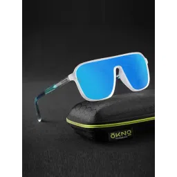OKNO Airrage Blue UV Protection Rectangular Unisex Sunglasses-picture-14