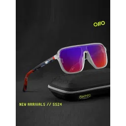 OKNO Airrage Blue::Purple UV Protection Rectangular Unisex Sunglasses-picture-34