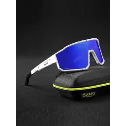 OKNO Ravens Blue UV Protection Rectangular Unisex Sunglasses image 1