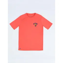 OLAIAN By Decathlon Kids Orange Printed T-Shirt-picture-26