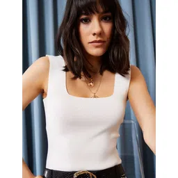 Olalook Women Solid Square Neck Top-picture-25