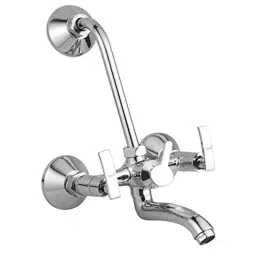 Oleanna DE-20WMTWLB Desire Brass Silver Chrome Finish Telephonic Wall Mixer with L Bend-picture-23