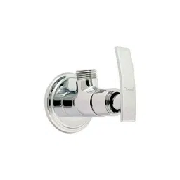 Oleanna OBFDE02 Brass Silver Chrome Finish Angle Cock with Wall Flange-picture-34