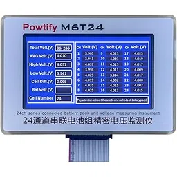 OLEIO 1S-24S M6T24, 1-24S LFP Battery Pack Precision Voltage Monitor/Tester With Case, SUNKKO Make. ideal for Battery Pack Making, Lithium Battey Repairing.-picture-19