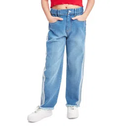 Olele Cotton Denim Down Town Relaxed Fit Jeans - Blue-picture-35