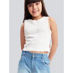 Olele Girls Cotton Crop Tank Top-picture-54