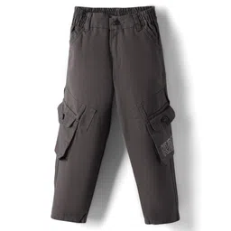 Olio Kids Male Cotton Trousers & Pants GREY 24 (3-4Y)-picture-10