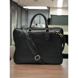 OLIVE MIST Unisex Leather Laptop Bag-picture-17