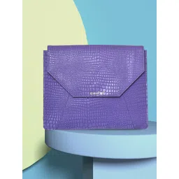 OLIVE MIST Unisex Violet Textured Leather Laptop Sleeve-picture-36