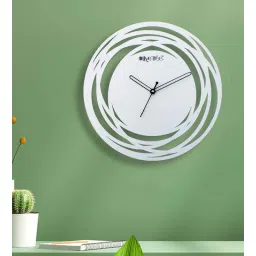 Jumilla White Engineered Wood Wall Clock-image-24
