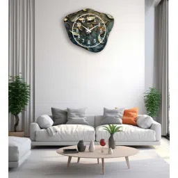 olive tree 14.5 Inches Abstract Wooden Clock-picture-21