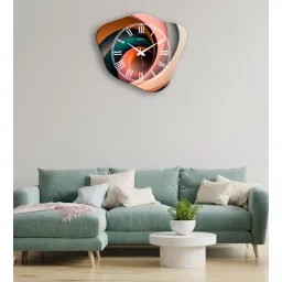 olive tree 14.5 Inches Abstract Wooden Clock-picture-18