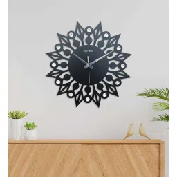 olive tree Amando Black Grey Engineered Wood Wall Clock-picture-29