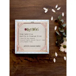 OLIVE TREE Beige & Blue Birds and Animals Printed Canvas Wall Art-picture-32