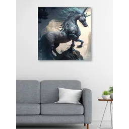 OLIVE TREE Beige & Blue Canvas  Animals Wall Art-picture-38