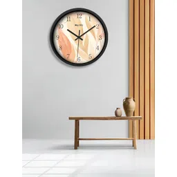 OLIVE TREE Black & Beige Printed Contemporary Wall Clock-picture-26