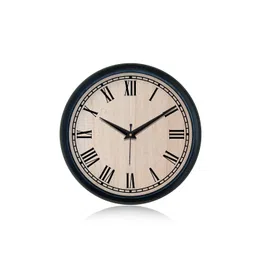 OLIVE TREE Black & Black Contemporary Wall Clock-picture-34