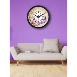 OLIVE TREE Black & Black Printed Contemporary Wall Clock-picture-39