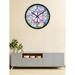 OLIVE TREE Black & Green Printed Contemporary Wall Clock-picture-12