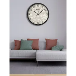 OLIVE TREE Black & Grey Printed Contemporary Wall Clock-picture-28