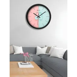 OLIVE TREE Black & Pink Printed Contemporary Wall Clock-picture-41