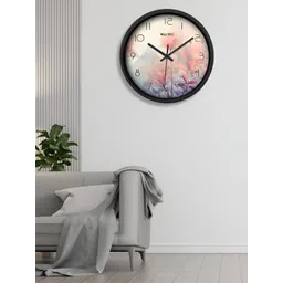 OLIVE TREE Black & Pink Printed Contemporary Wall Clock-picture-21